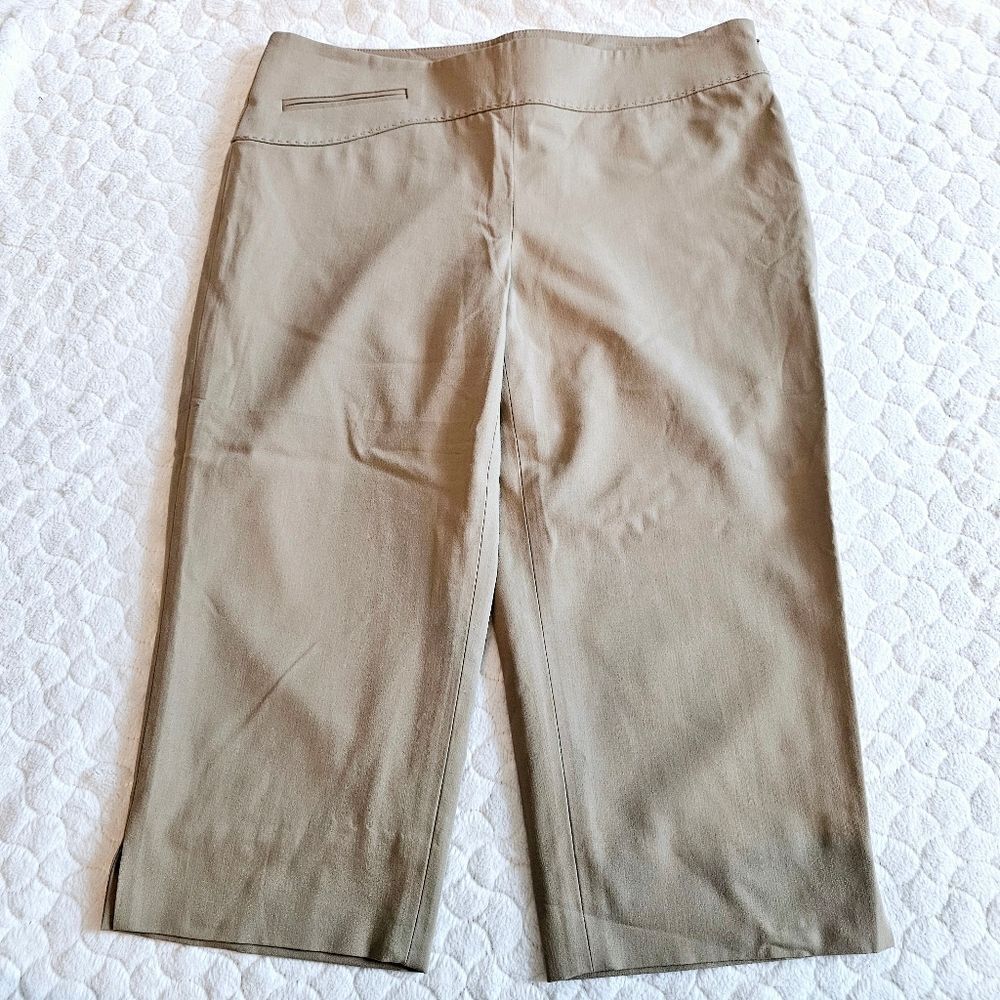Worth business casual capri pants cropped pedal pushers office 6 wool blend